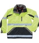 Hi Visibility Two Tone Wet Weather Quilted Jacket 